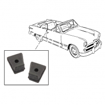 Quarter Window Pad - 1951 Ford Car  