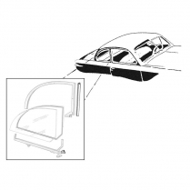 Quarter Window Seal - 1942-49 Ford Car  