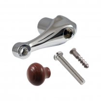 Quarter or Vent Window Crank Handle Kit - Maroon Knob - 1942 Ford Car