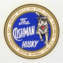 Husky Decal - 1945 & older - Water Transfer - 1942-45 Cushman Scooter 