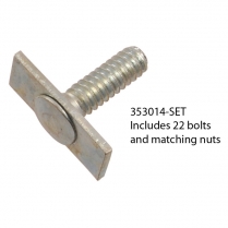 Top Iron Bolts - Set of 22 - 1952-65 Ford Car