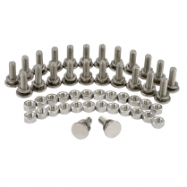 Rear Fender Bolt Set - Polished Stainless Steel - 1948-79 Ford Truck