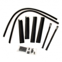 Door Glass Anti-Rattler Kit - 2 Door Sedan with Center Mounted Handle - 1934 Ford Car  