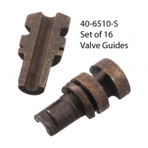 Valve Guide Set - 2 piece Split Guide - Set of 16 - 1932-47 Ford Truck, 1932-48 Ford Car