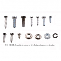 Interior Trim Screw Kit - Stainless | 2 Door Sedan - 1933-34 Ford Car  