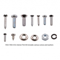 Interior Trim Screw Kit - Stainless | 4 Door Sedan - 1933-34 Ford Car  