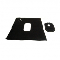 Floor Mat - Rubber- Black - 1933-34 Ford Car  