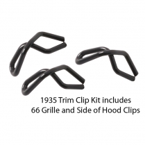 Body Trim Clip Kit -All Body Styles - 1935 Ford Car  