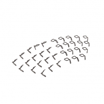 Radiator Grille or Side of Hood Clip Set - 1935 Ford Car