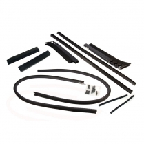 Door Glass Anti-Rattler Kit - 2 Door Sedan with Front Mounted Handle - 1935 Ford Car  