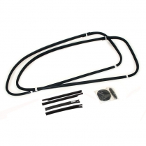 Quarter Window Glass Anti-Rattler Kit - 2 Door Sedan with Center Mounted Door Handle - 1935-36 Ford Car  