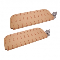 Sun Visor Frame - Sand Chrome Brackets - 1935-40 Ford Car