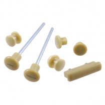 Dash Knob Set - Ivory - Deluxe - 1935 Ford Car  