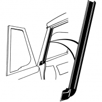 Windshield Post To Door Seals - 1935-39 Ford Car