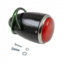 LED Taillight Assembly - RH - Black - 1937 Ford Car  