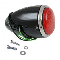 LED Taillight Assembly - LH - Black - 1937 Ford Car  