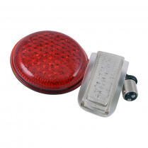 LED Taillight Lens - LH - with License Plate - 1937 Ford Car