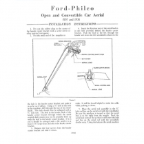 Radio Antenna Assembly - Open Car & Wagon - 1937 Ford Car  