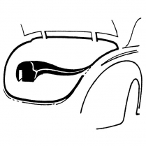 Trunk Lid Seal - Original Solid Sore - 1937-48 Ford Car