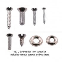 Interior Trim Screw Kit - Stainless | 2 Door Sedan - 1937 Ford Car  