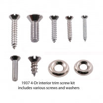 Interior Trim Screw Kit - Stainless - 4 Door Sedan - 1937 Ford Car  