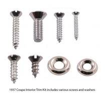 Interior Trim Screw Kit - Stainless | Coupe - 1937 Ford Car  