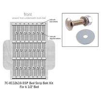 Bed Strip Bolt Kit - Polished Stainless - 1948-56 Ford Truck