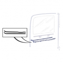 Door Glass Anti-Rattler Set - 1948-52 Ford Truck