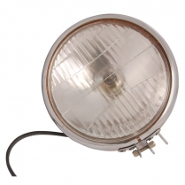 Headlight Assembly - Griffin 303 - Chrome - 1949-54 Cushman Scooter