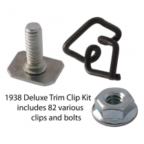 Body Trim Clip Kit - Deluxe - 1938 Ford Car  