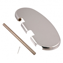 Running Board - RH - Chrome - 1952-65 Cushman Scooter