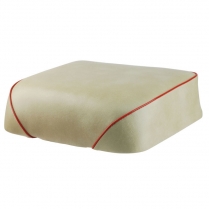 Solo Seat - 50/60 Series - Beige w/ Red Trim - 1946-56 Cushman Scooter