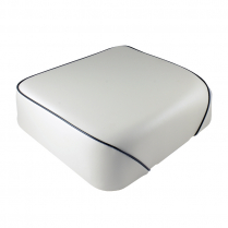 Solo Seat - 50/60 Series - Oyster White w/ Black Trim - 1946-56 Cushman Scooter