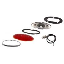 Taillight Assembly - Complete - Stock Lens - 1949-50 Ford Car
