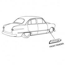 Fender Molding - 1949-50 Ford Car  