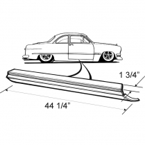 Rocker Panel - 1949-51 Ford Car  
