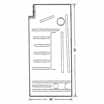 Floor Pan - 1949-50 Ford Car  