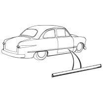 Door Molding - 1949-50 Ford Car  
