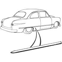 Quarter Molding - 1949-50 Ford Car  