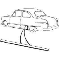 Quarter Molding - 1949-50 Ford Car  