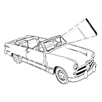 Windshield Post To Door Seals - 1949-50 Ford Car