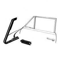 Vent Window Rubber Seals - Convertible - 1949-50 Ford Car