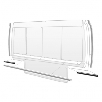 Outer Lower Tailgate Seal - Station Wagon - 1949-51 Ford Car