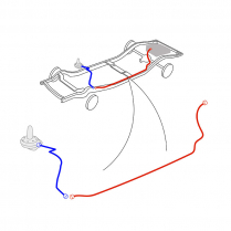 Pre-Bent Fuel Line - 1949-50 Ford Car