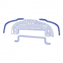 Air Deflector Shield to Hood Seals - 1948-52 Ford Truck