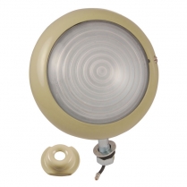 Worklight Assembly - Frosted with Rings Glass 6 Volt - 1939-53 Ford Tractor