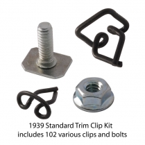 Body Trim Clip Kit - Standard - 1939 Ford Car  