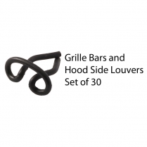 Grille Bar Hood Trim Clip -  Standard Grille - 1939 Ford Car