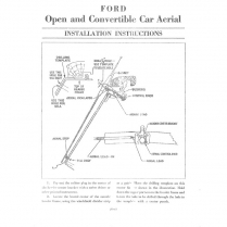 Radio Antenna Assembly - Open Car & Wagon - Mercury - 1939 Ford Car  