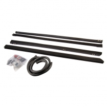 Door Glass Anti-Rattler Kit - 4 Door Sedan Front - 1932 Ford Car  